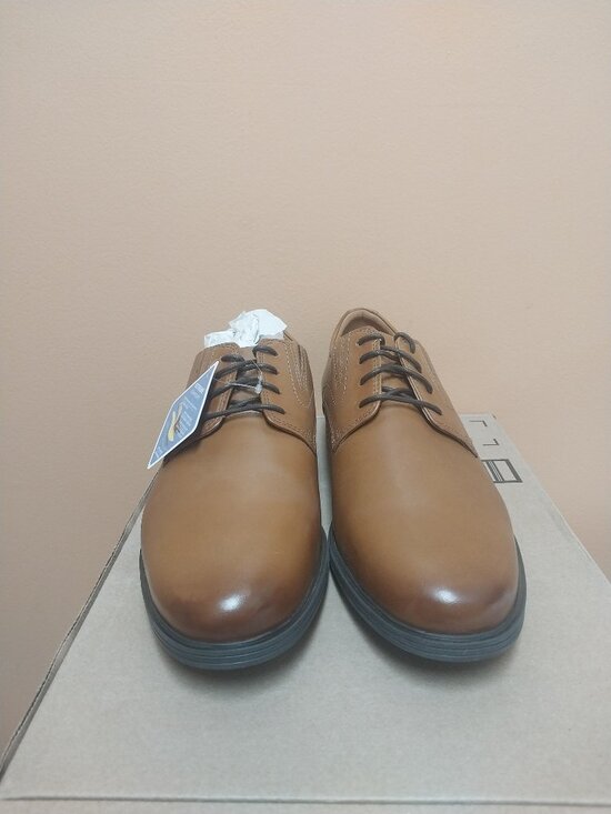 Clarks‎ Men\'s Whiddon Cap Oxford - Dark Tan Leather - Size 12 main image 12